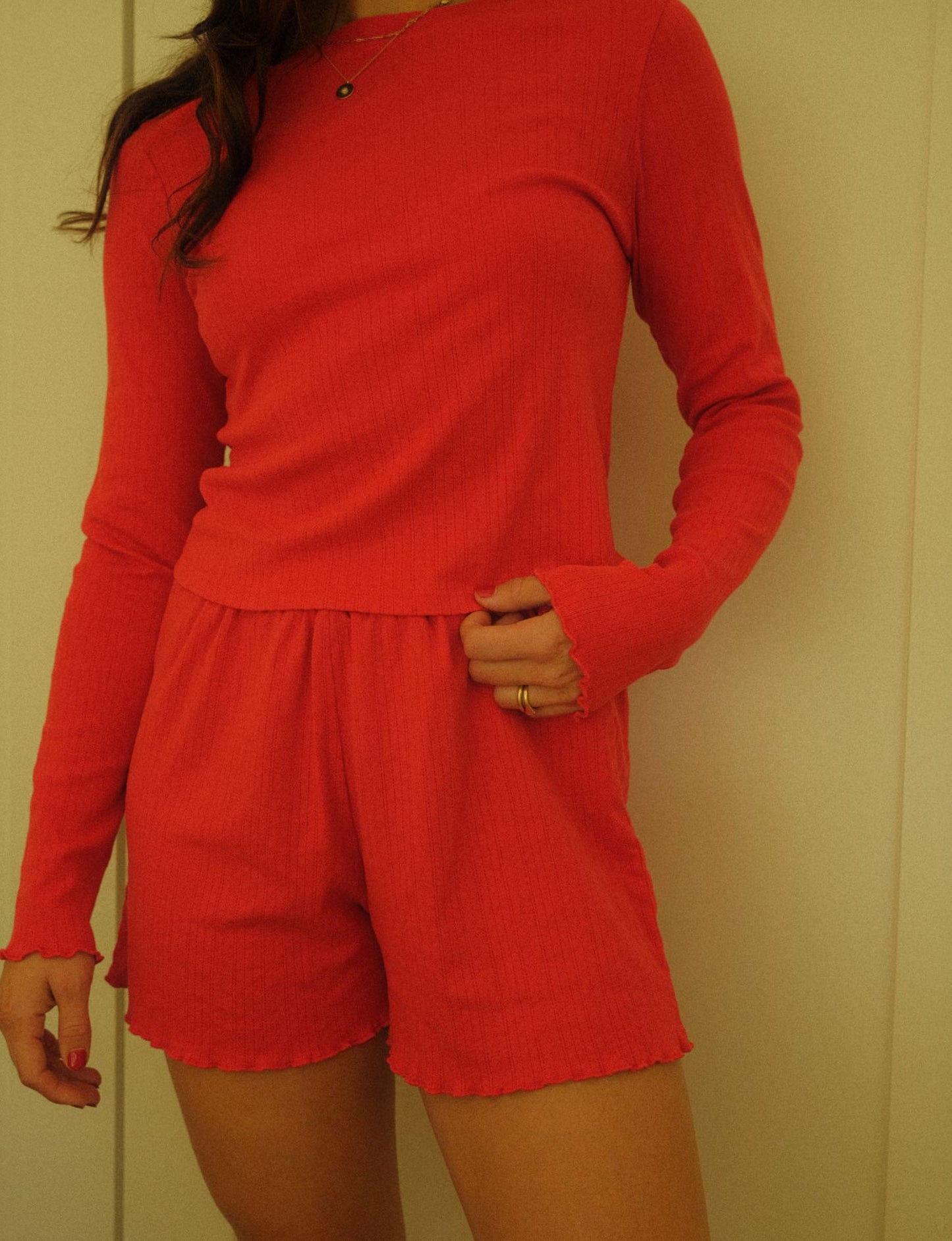 the pointelle longsleeve